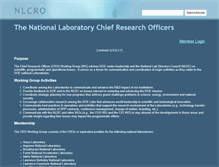 Tablet Screenshot of nlcro.nationallabs.org